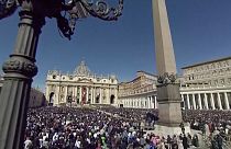 La Plaza de San Pedro del Vaticano este domingo. 