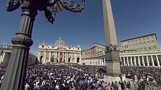 La Plaza de San Pedro del Vaticano este domingo.