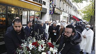 Trauer um die Bataclan-Opfer. Paris 2015