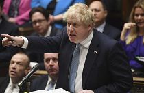 Britain's Prime Minister Boris Johnson speaks during Prime Minister's Questions in the House of Commons on 30 March 2022