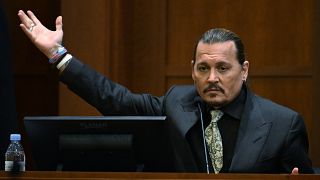 Johnny Depp à la barre lors de son procès en diffamation contre son ex-femme Amber Heard