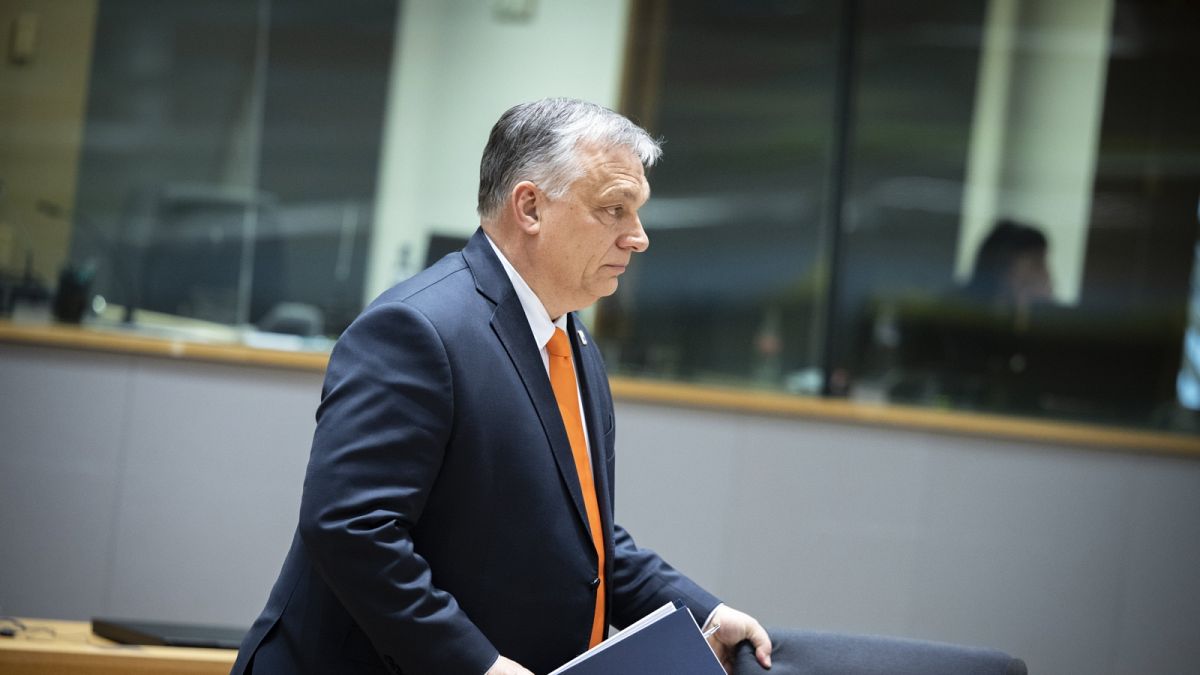 Orbán Viktor az EU kétnapos csúcstalálkozóján Brüsszelben, március végén