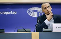 Denmark's Minister for Immigration and Integration Mattias Tesfaye attends a meeting at the European Parliament in January.