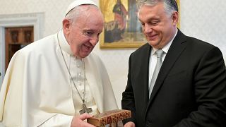 Orbán Viktor a pápai audiencián