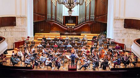 The Kyiv Symphony Orchestra are preparing to embark on their European tour, performing for the first time since Russia's invasion of Ukraine
