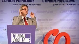 Выступление Жана-Люка Меланшона по предварительным итогам первого тура президентских выборов во Франции.
