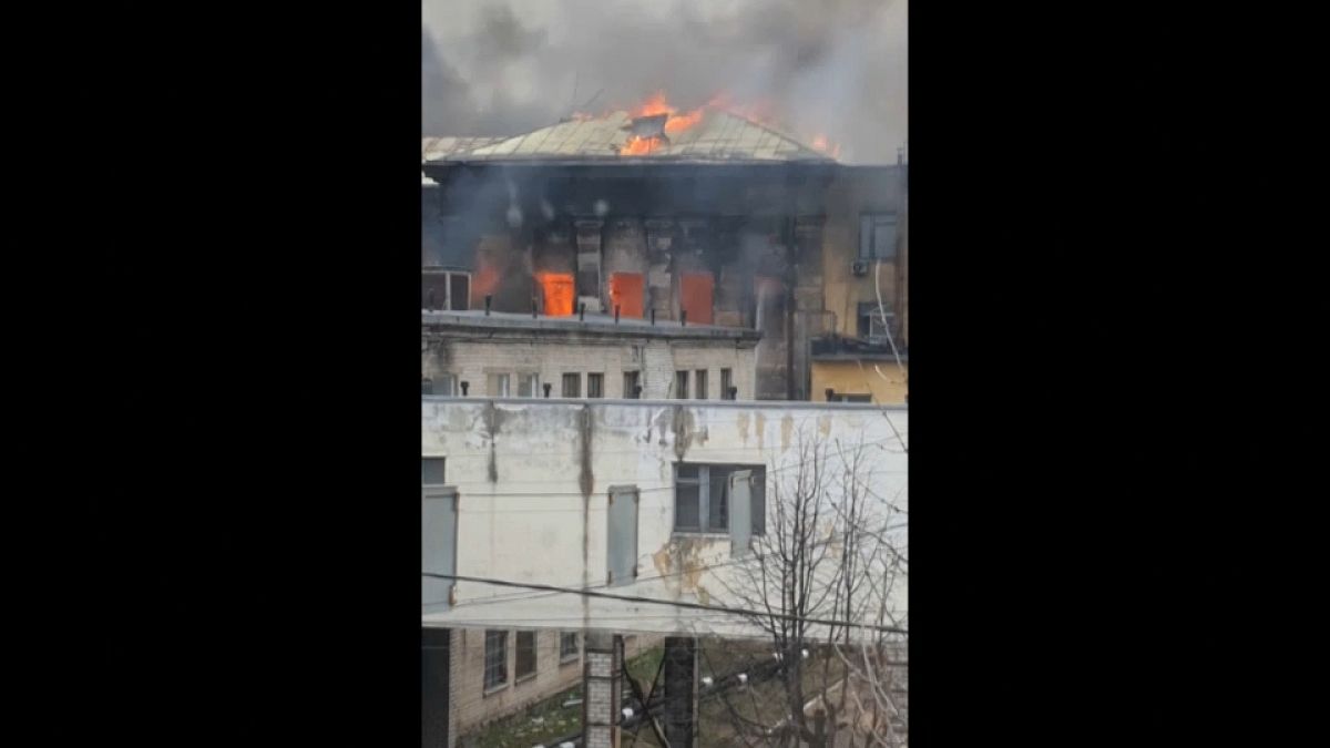 حريق في منشأة تابعة لوزارة الدفاع 