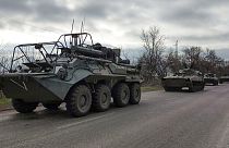 Orosz katonai konvoj Ukrajnában