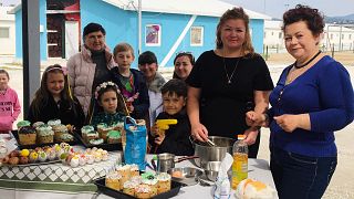 Ουκρανοί πρόσφυγες στη δομή των Σερρών
