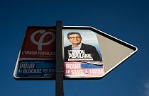 Πόστερ υποψηφίων για τις γαλλικές εκλογές