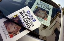 The apartment where British girl Madeleine McCann disappeared one year ago is seen with her picture on a windscreen Saturday May 3, 2008 at Praia da Luz beach, Lagos, Portugal