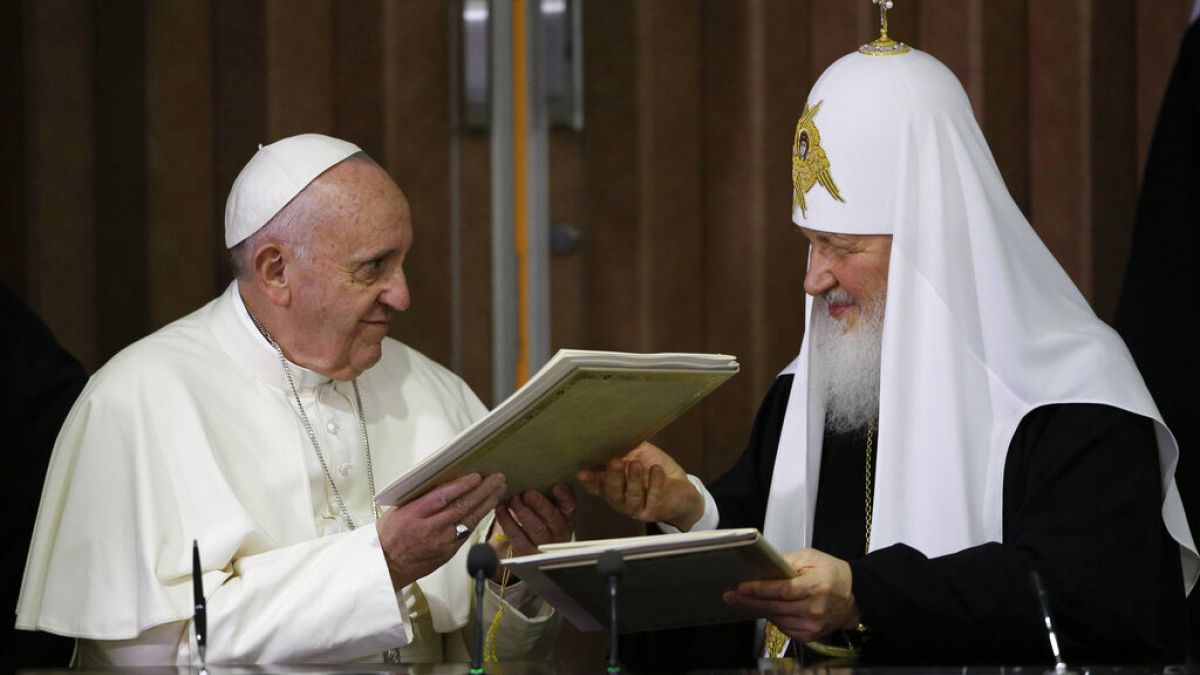 Φωτό αρχείου - Ο Πάπας με τον Πατριάρχη Κύριλλο