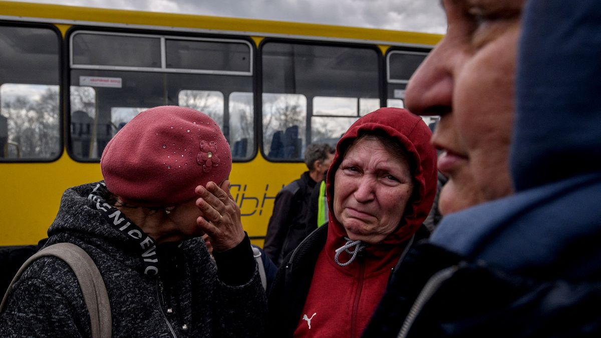 Tears and tales of horror as escapees from Mariupol arrive in Zaporizhzhia