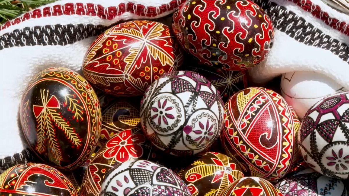 Пасхальные яйца в Румынии 