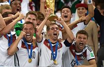 Germany celebrate after winning the World Cup back in 2014 in Brazil