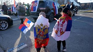 Sırbistan'da Rusya yanlısı gösteri 