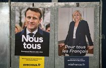 Wahlplakate in Frankreich