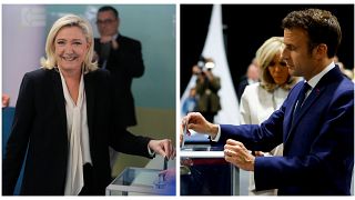 Μαρίν Λε Πεν και Εμανουέλ Μακρόν άσκησαν το εκλογικό τους δικαίωμα