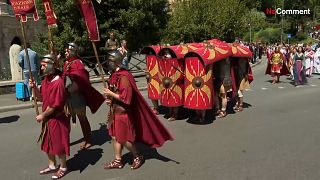 La parade historique romaine.