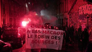مظاهرة مناهضة للرئيس الفرنسي إيمانويل ماكرون