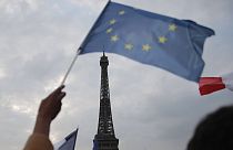 Les partisans d'Emmanuel Macron rassemblés à Paris, le 24/04/2022