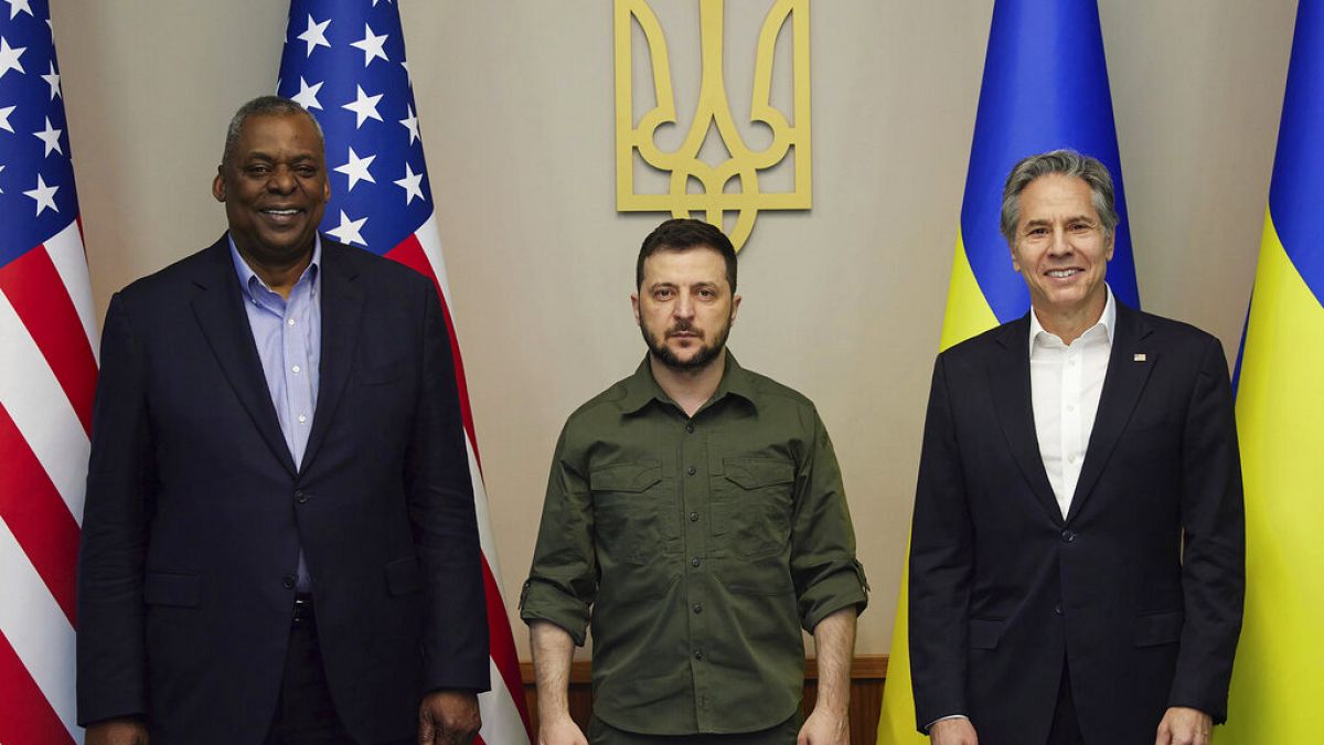 Bild aus einem Video, das vom Pressebüro des ukrainischen Präsidenten zur Verfügung gestellt wurde