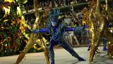 Rio de Janeiro's Carnival returned after two years with colourful floats, vibrant costumes and spectacular dancing