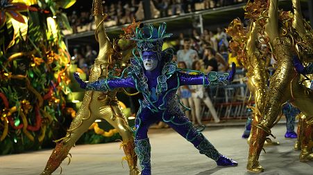 Rio de Janeiro's Carnival returned after two years with colourful floats, vibrant costumes and spectacular dancing