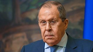 Szergej Lavrov, orosz külügyminiszter, Moszkva, 2022. április 22.