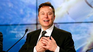 Elon Musk 2020-ban egy Falcon 9 SpaceX rakétateszt után