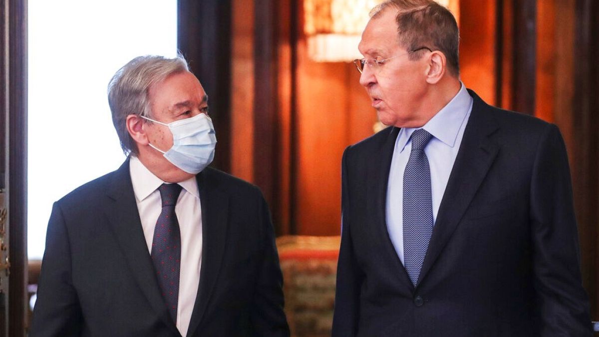 Birleşmiş Milletler Genel Sekreteri Guterres, Rusya Dışişleri Bakanı Sergey Lavrov ile görüştü