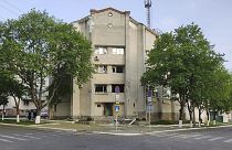 Повреждённое здание МГБ Приднестровья