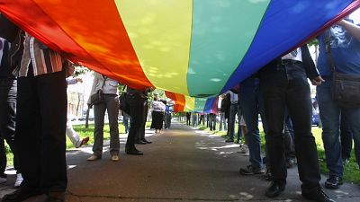 Gay pride marches have been banned in Russia under a 2013 law.