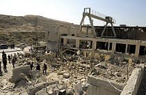 Последствия удара Израиля по пригороду Дамаска 7 марта 2022