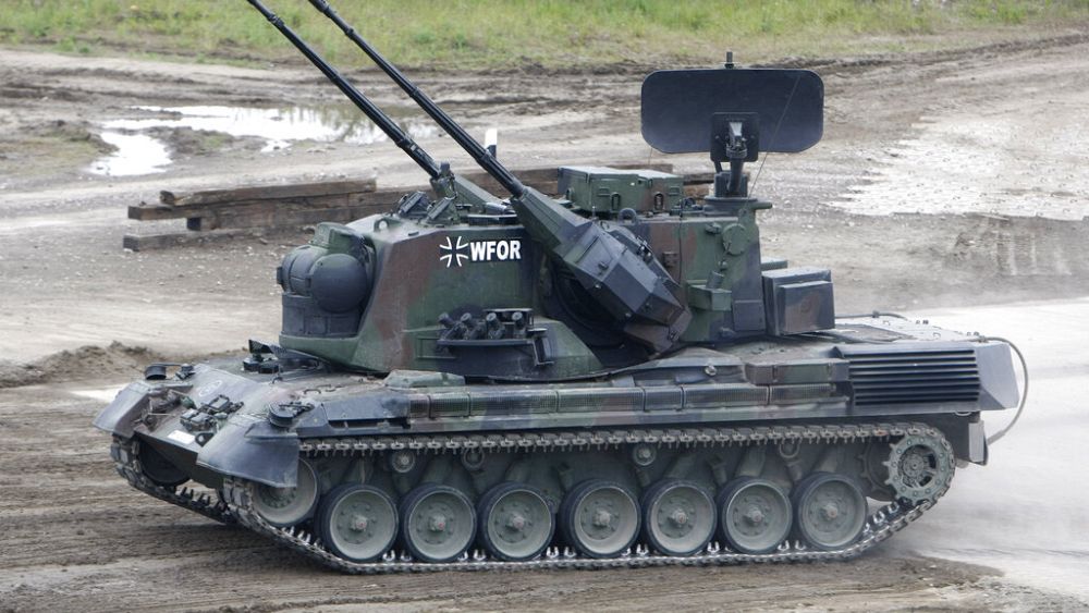 Deutscher Panzer in der Ukraine, gehalten in Berlin