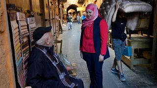 هانيا الزعتري مرشحة مستقلة في الانتخابات النيابية المقبلة، صيدا، لبنان، 9 أبريل / نيسان 2022
