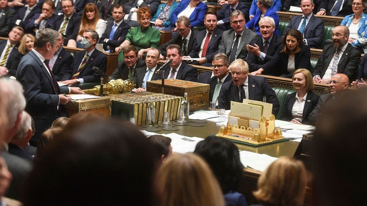 Prime Minister's Questions in the House of Commons in London, Wednesday, 27 April 2022 