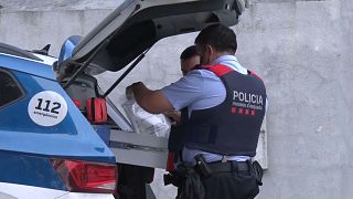 Los Mossos de Esquadra investigan el lugar del crimen en Lloret de Mar