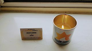 My Yom HaShoah yellow candle