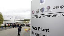 lo stabilimento Fiat di Kragujevac, a circa 100 chilometri (70 miglia) a sud di Belgrado, in Serbia, lunedì 16 aprile 2012