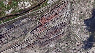 Δορυφορική φωτογραφία από το μεταλλουργικό εργοστάσιο Αζοφστάλ στη Μαριούπολη