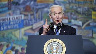 Joe Biden amerikai elnök a gazdasági kihívásokról beszél 2022. április 6-án