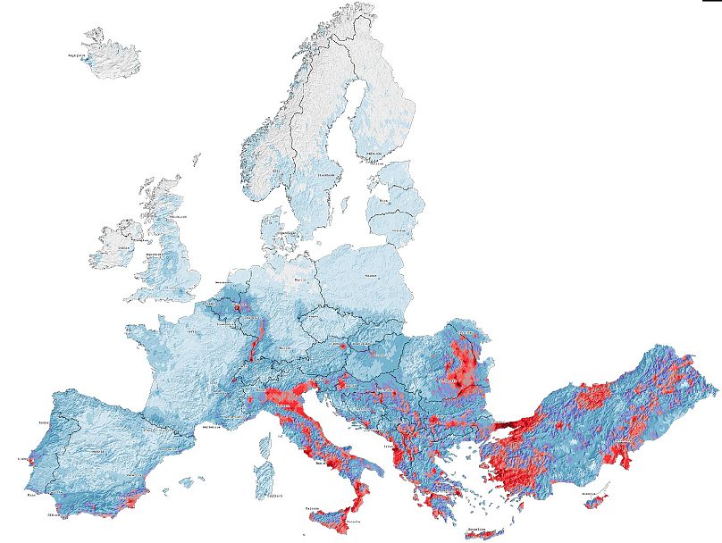 First Europe-wide earthquake risk model shows the cities and regions most threatened by disaster