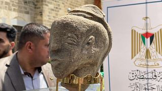 مجسمه ۴۵۰۰ ساله الهه آنات کشف شده در غزه