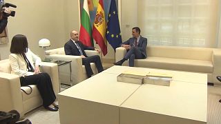 El presidente del Gobierno de España se reúne con el presidente de Bulgaria en el Palacio de la Moncloa