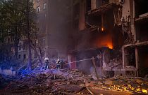 La capitale ukrainienne a été bombardée ce jeudi