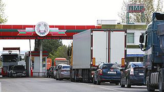 Пробки на КПП Варница-Бендеры на въезде в Молдову из Приднестровья. 26 апреля 2022 г.