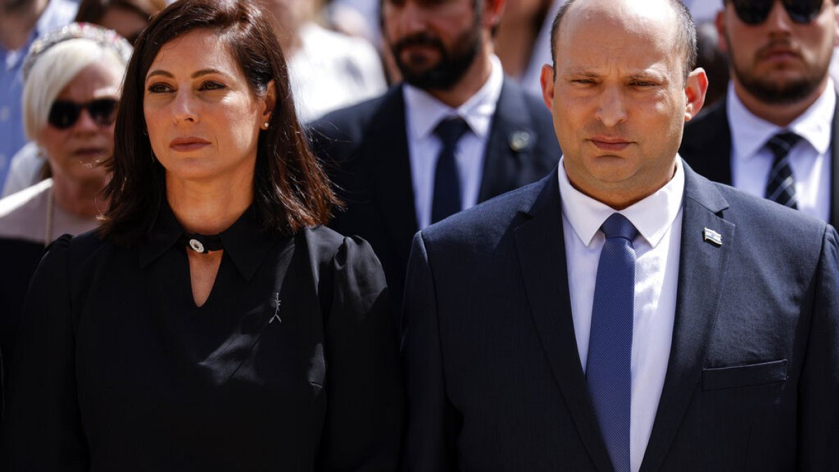 Israeli Prime Minister Naftali Bennett and his wife