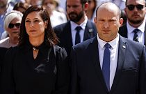 Israeli Prime Minister Naftali Bennett and his wife