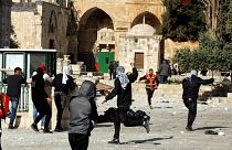 Palestinian protesters